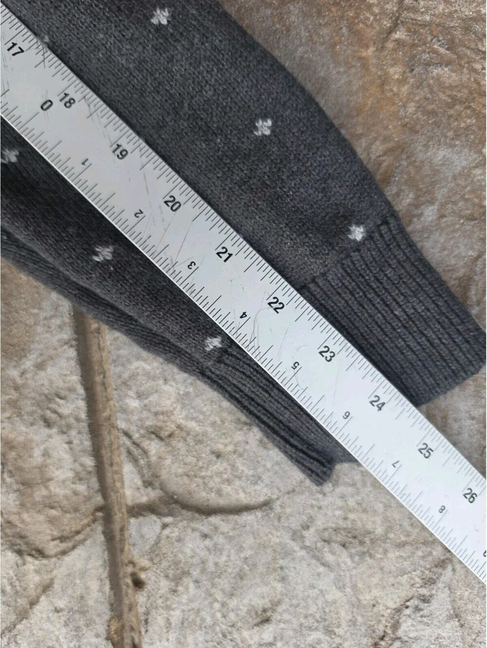 Chaps Mens M Christmas Sweater Reindeer Snowflake Fair Isle Nordic Gray Cotton